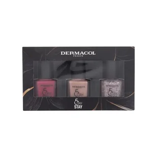 Dermacol 5 Day Stay Nail Polish Collection Zestaw lakier do paznokci 5 Day Stay 11 ml 38 Cherry Blossom + lakier do paznokci 5 Day Stay 11 ml 51 Daylight + lakier do paznokci 5 Day Stay 11 ml 05 Lucky Charm - Lakiery do paznokci - miniaturka - grafika 1
