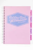Zeszyty szkolne - Kołozeszyt z przekładkami PUKKA PAD Project Book Pastel A4 różowy w linię - miniaturka - grafika 1