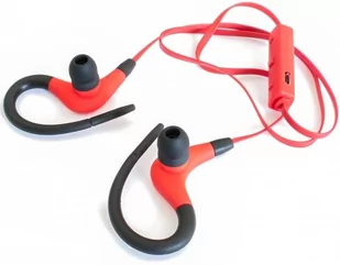 Manta Słuchawki douszne z mikrofonem HDPS802RB czerwony Bluetooth HDPS802RB - Etui i futerały do telefonów - miniaturka - grafika 1