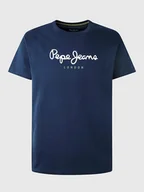 Koszulki męskie - Pepe Jeans Koszulka "Eggo" w kolorze granatowym - miniaturka - grafika 1