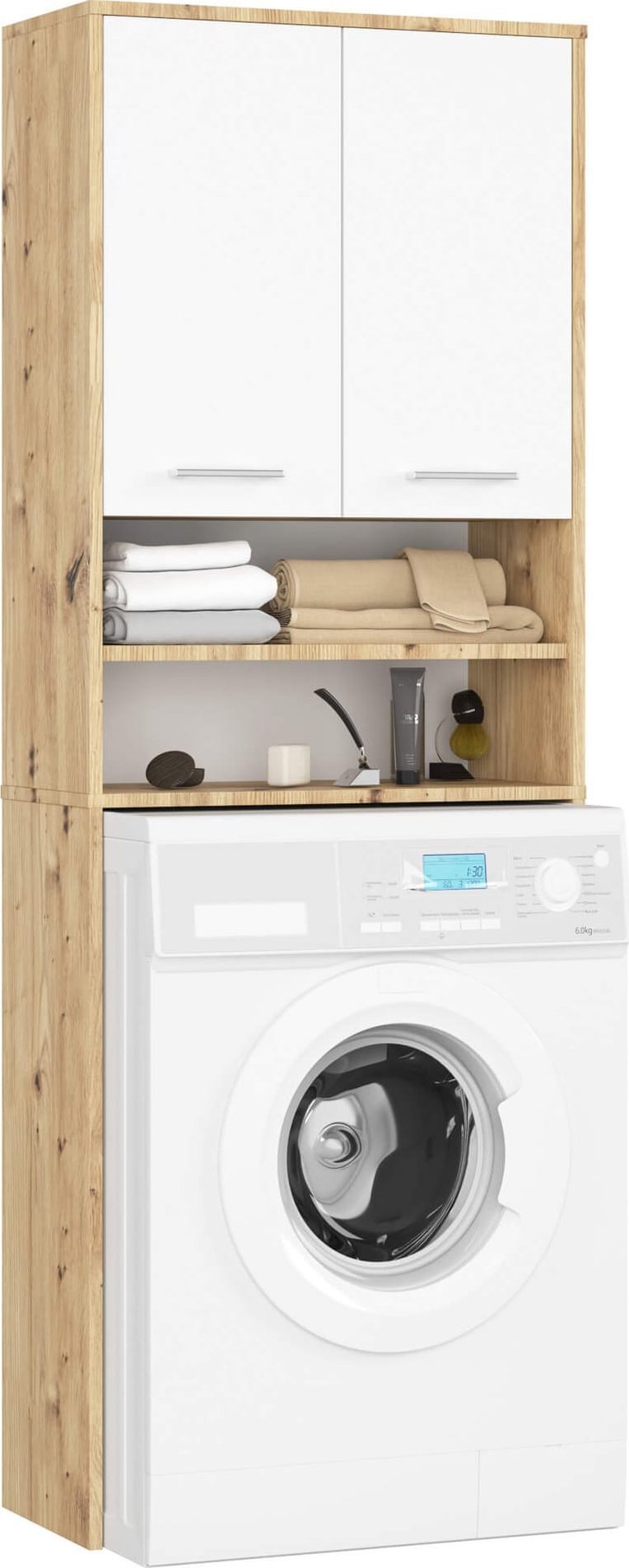 REGAŁ ŁAZIENKA FIN SŁUPEK 2D PRALKA ARTISAN - BIAŁY