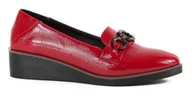 Półbuty damskie - Półbuty damskie M. Daszyński 2265-1 czerwony - miniaturka - grafika 1