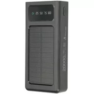 Powerbanki - Extralink Powerbank EPB-092 20000mAh Czarny Solarny - miniaturka - grafika 1