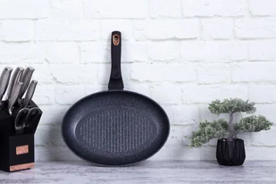 PATELNIA GRANITOWA DO RYB BERLINGER HAUS BH-7149 BLACK ROSE - Patelnie - miniaturka - grafika 6