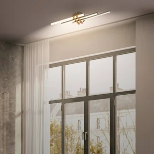 Briloner Lampa sufitowa LED Tinka, jasne drewno, salon / jadalnia, metal, nowoczesny - Lampy sufitowe - miniaturka - grafika 1