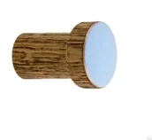 Wieszaki i stojaki - Wieszak ścienny Simple Drewniany Emaliowany Jasny Niebieski - Olej Przyciemniający - miniaturka - grafika 1