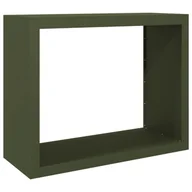 Wózki magazynowe - vidaXL Stojak na drewno opałowe, zielony, 100x40x80 cm, stalowy - miniaturka - grafika 1