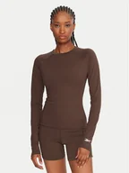 Koszulki i topy damskie - Reebok Koszulka techniczna Reebok X Ewa Chodakowska RK25316CCW Brązowy Slim Fit - miniaturka - grafika 1