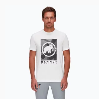 Koszulki sportowe męskie - MAMMUT Koszulka turystyczna MAMMUT Trovat biała - grafika 1