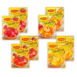 Winiary Galaretka Mix 4 smaków 71g x 8 sztuk - Galaretki - miniaturka - grafika 1