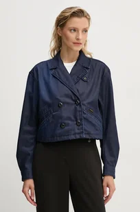 G-Star Raw kurtka jeansowa damska kolor granatowy przejściowa D25339-4639 - Kurtki damskie - miniaturka - grafika 1