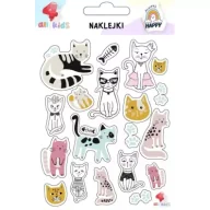 Prace ręczne dla dzieci - All4Kids Naklejki dla dzieci Kotki - miniaturka - grafika 1