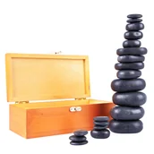 Pozostałe akcesoria do kąpieli i SPA - inSPORTline Kamienie bazaltowe z lawy wulkanicznej inSPORTline Basalt Stone - 20 szt. - miniaturka - grafika 1