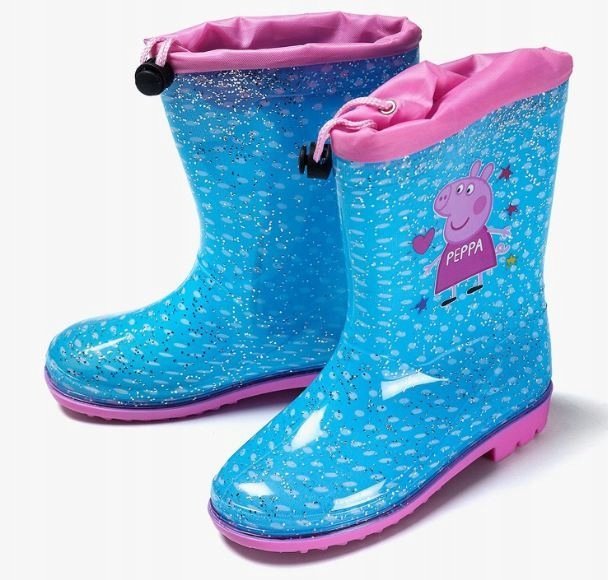 Kalosze Świnka Peppa brokatowe 31,5