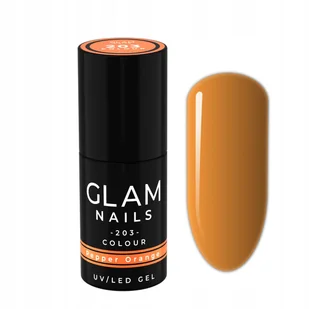 Lakier hybrydowy Glam Nails 203 Pepper Orange 6ml - Lakiery hybrydowe - miniaturka - grafika 1