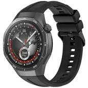 Akcesoria do smartwatchy - SILIKONOWY PASEK DO HUAWEI WATCH GT5 PRO 46MM CZARNY - miniaturka - grafika 1