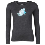 Koszulki sportowe damskie - Damska koszulka Progress Hela "Cone" Rozmiar: M / Kolor: szary - miniaturka - grafika 1