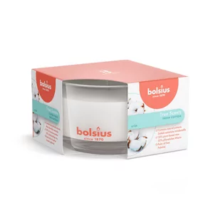 Mała Świeca w Szkle Bolsius True Scents Fresh Cotton Świeża Bawełna - Świece - miniaturka - grafika 1