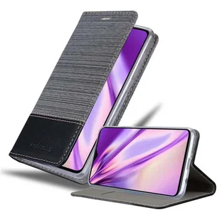 Cadorabo Etui do Xiaomi RedMi NOTE 8 PRO Etui ochronne w kolorze szarym Etui na telefon komórkowy Etui na książkę Etui Cover - Etui i futerały do telefonów - miniaturka - grafika 1