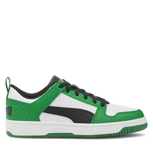 Sneakersy Puma REBOUND LAYUP LO SL JR 370490 24 Zielony - Buty dla chłopców - miniaturka - grafika 1