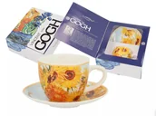 Filiżanki - Filiżanka ze spodkiem 0,08 L Carmani - Vincent van Gogh Słoneczniki 830-8306 - miniaturka - grafika 1