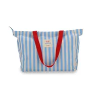 Torebki damskie - Mr.Wonderful torba plażowa - Ready to do nothing - bawełniana torba płócienna torba na ramię - idealna na plażę - zapięcie na zamek błyskawiczny i kieszeń wewnętrzna, Biały, Użytkowy - miniaturka - grafika 1