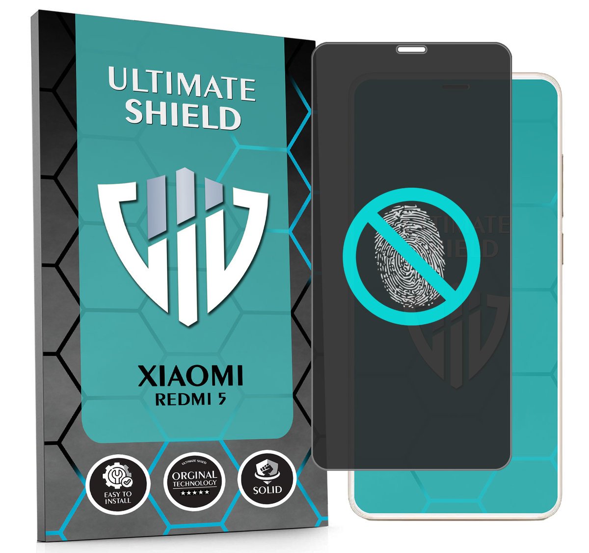 NAJLEPSZE SZKŁO 5D PEŁNE DO XIAOMI REDMI 5 SZKIEŁKO NIETŁUKĄCE ORYGINAŁ