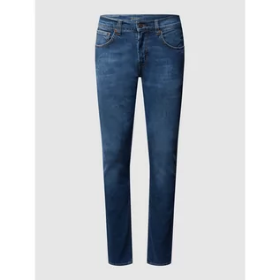 Spodnie męskie - Jeansy o kroju slim fit z dodatkiem streczu model John - Baldessarini - grafika 1