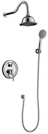 Baterie wannowe i prysznicowe - Bateria prysznicowa retro ORA srebrny chrom - srebrny chrom - miniaturka - grafika 1