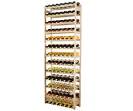 Stojaki na wino - Drewniany regał na wino RW-1 91 butelek Naturalny / Wamar-Sosenka - miniaturka - grafika 1