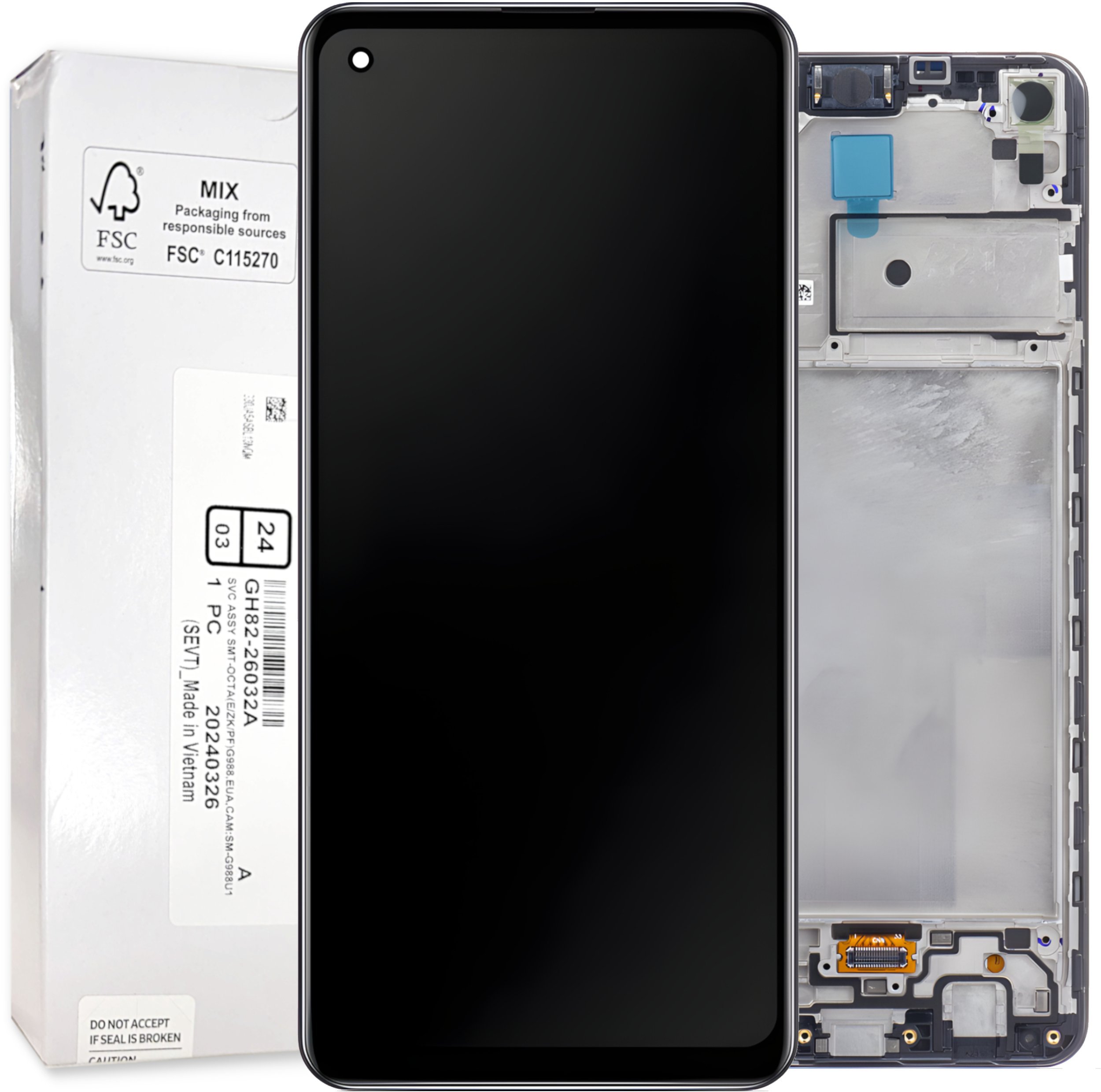 Samsung Wyświetlacz Samsung Galaxy A21s LCD SM-A217F Ekran Oryginał Service Pack