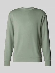 Bluza z prążkowanymi wykończeniami model ‘EMANUEL’ - Koszulki męskie - miniaturka - grafika 1