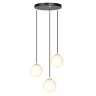 Lampy sufitowe - Royal lampa wisząca 3-punktowa czarna/złota 1243/3 - miniaturka - grafika 1
