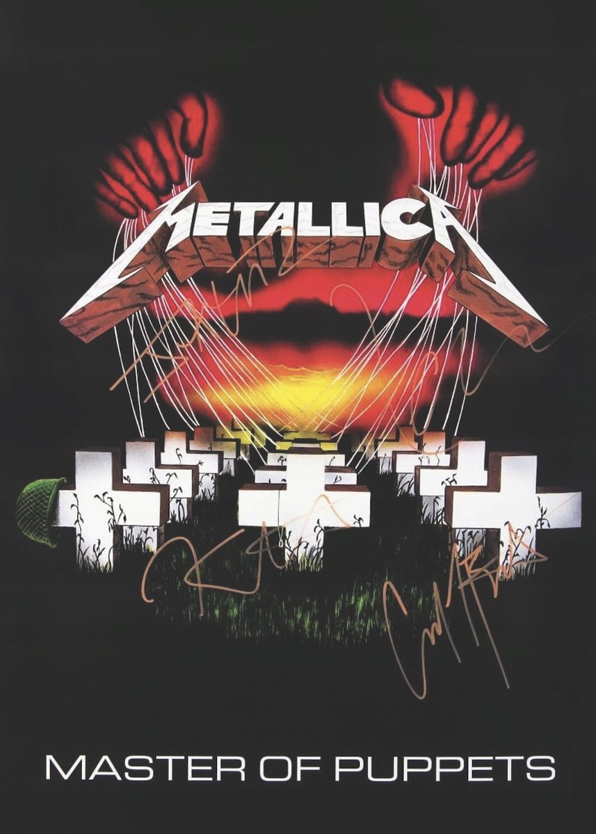 PUZZLE Metallica Master Of Puppets Rock + IMIĘ Pudełko 120 el.