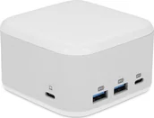 Huby USB - HUB USB LMP PowerDock - USB-C GaN Power Adapter & 5-Port USB-C Dock - White 25186 - miniaturka - grafika 1
