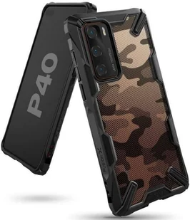 Rearth Etui Ringke Fusion X Huawei P40, czarne moro 8809716071241 - Etui i futerały do telefonów - miniaturka - grafika 2