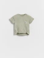 Bluzki dla niemowląt - Reserved - Bawełniany t-shirt - jasny zielony - miniaturka - grafika 1