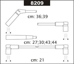 Przewody Zaplonowe 8209 - Kable wysokiego napięcia - miniaturka - grafika 1