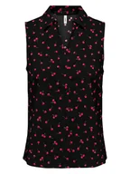 Bluzki damskie - ONLY Bluzka w kolorze czarno-czerwonym - miniaturka - grafika 1