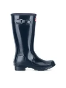 Buty dla dziewczynek - Hunter Kalosze JFT6000RGL-NVY Granatowy - miniaturka - grafika 1