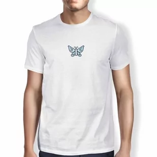 Green Fish, Basic męski T-shirt, 100% bawełna, Regular Fit, Digital Icon Printed, rozmiar: L, kolor: biały, biały, L - Koszulki męskie - miniaturka - grafika 1
