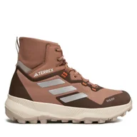 Buty trekkingowe damskie - Trekkingi adidas TERREX WMN MID RAIN.RDY Hiking Shoes HQ3557 Brązowy - miniaturka - grafika 1