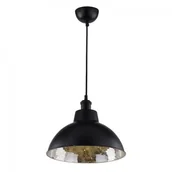 Lampy sufitowe - Candellux Industrialna LAMPA wisząca SCRIMI 31-56658  metalowa OPRAWA zwis kopuła mozaika czarna - miniaturka - grafika 1