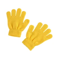 Rękawiczki dla dzieci - Zimowe ciepłe, jednokolorowe dzianinowe rękawiczki dziecięce Rękawiczki z rozciętymi palcami PUW1521 B - miniaturka - grafika 1