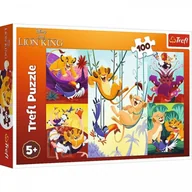 Puzzle - Puzzle 100 elementów Dzielny Król Lew (16478). od 5 lat - miniaturka - grafika 1