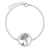 Biżuteria dla dzieci - Bransoletka Syrenka srebro - miniaturka - grafika 1