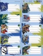 Szkolne artykuły papiernicze - Naklejki na zeszyty Jurassic Park - Beniamin - miniaturka - grafika 1