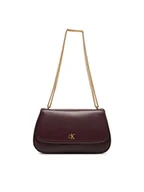 Torebki damskie - Calvin Klein Torebka Ck Convertible Chain Medium Bag LV04F3171G Bordowy - miniaturka - grafika 1