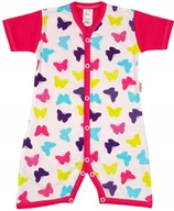 Pajacyki dla niemowląt - PAJAC KRÓTKI rękaw rampers , Motylki 80 KLEKLE - miniaturka - grafika 1