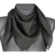 Apaszki i szaliki damskie - Chusta damska apaszka SATYNOWA gawroszka wielofunkcyjna ciemny zielony - miniaturka - grafika 1